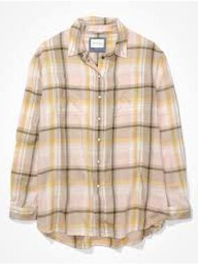 American Eagle Oversized Flannel Shirt Sz L